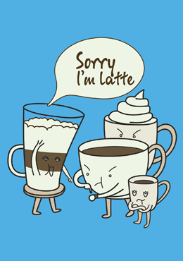 Открытка Iam latte