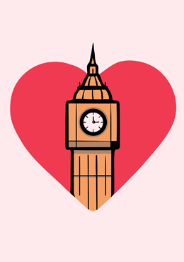Открытка Love London